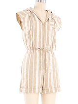1980's Striped Romper Jumpsuit arcadeshops.com