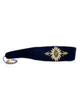 Navy Velvet Zardozi Waist Belt Accessory arcadeshops.com