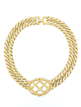 Monet Caged Cabochon Chain Link Choker Accessory arcadeshops.com