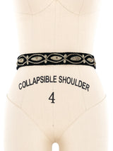 Black Marquis Skinny Zardozi Waist Belt Accessory arcadeshops.com
