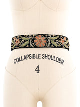 Black Floral Zardozi Waist Belt Accessory arcadeshops.com