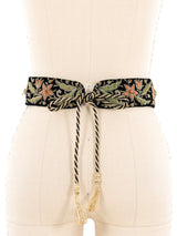Black Floral Zardozi Waist Belt Accessory arcadeshops.com