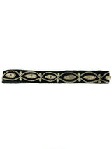 Black Marquis Skinny Zardozi Waist Belt Accessory arcadeshops.com