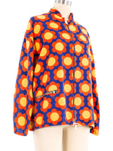 1970s Mod Flower Print Jacket Jacket arcadeshops.com