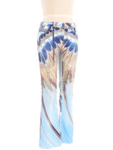 Roberto Cavalli Water Marble Print Jeans Bottom arcadeshops.com