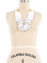 Julie Rubano White Disc Necklace Jewelry arcadeshops.com