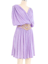 Lavender Grecian Gauze Dress Dress arcadeshops.com