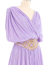 Lavender Grecian Gauze Dress Dress arcadeshops.com