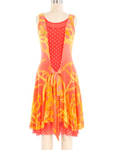 Layered Mesh Tank Dress Dress arcadeshops.com