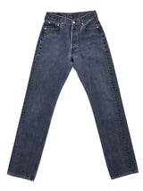 Levis Washed Black 501 Jeans Bottom arcadeshops.com