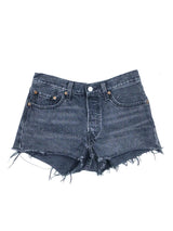 Levis 501 Washed Black Cutoff Shorts Bottom arcadeshops.com