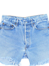 Levis 501 Stone Wash Denim Cutoff Shorts Bottom arcadeshops.com
