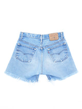 Levis 501 Stone Wash Denim Cutoff Shorts Bottom arcadeshops.com