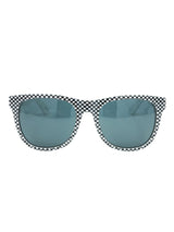 Mosely Tribes x Free City White Checkered Wayfarer Sunglasses Accessory arcadeshops.com