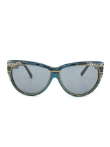 Carlotti Teal Rhinestoned Sunglasses Accessory arcadeshops.com