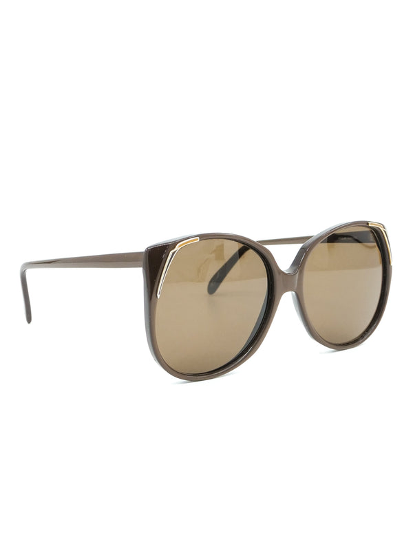 Tura Brown Rounded Cat Eye Sunglasses Accessory arcadeshops.com