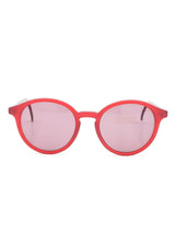 Sergio Tacchini Red Round Matte Sunglasses Accessory arcadeshops.com