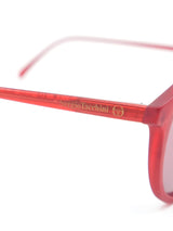 Sergio Tacchini Red Round Matte Sunglasses Accessory arcadeshops.com