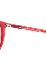 Sergio Tacchini Red Round Matte Sunglasses Accessory arcadeshops.com