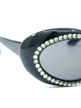 Oversized Rhinestone Sunglasses Accessory arcadeshops.com