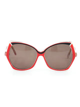 Ultra Oversized Red And Black Sunglasses Accessory arcadeshops.com