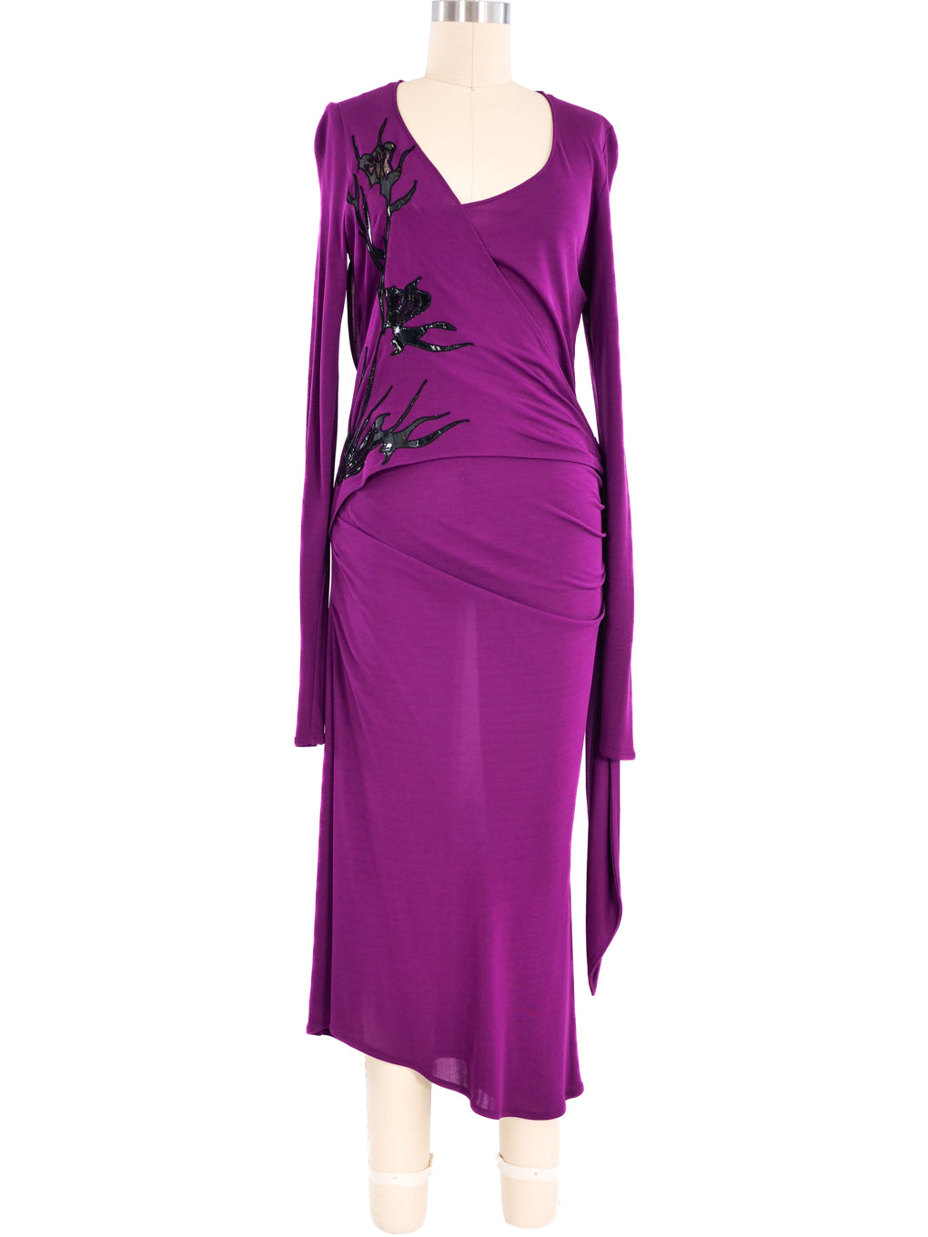 Christian Lacroix Vinyl Applique Dress