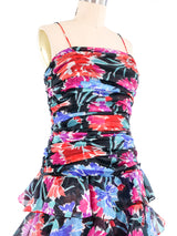 Miss Elliette Layered Floral Gown Dress arcadeshops.com