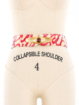 Judith Leiber Painted Snakeskin Belt Accessory arcadeshops.com