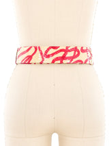 Judith Leiber Painted Snakeskin Belt Accessory arcadeshops.com