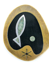 Mid-Century Mexican Fish Brooch Accessory arcadeshops.com