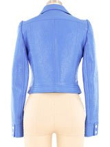 Courreges Blue Vinyl Jacket Jacket arcadeshops.com