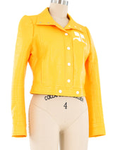 Courreges Yellow Vinyl Jacket Jacket arcadeshops.com