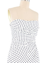 Ungaro Strapless Polka Dot Dress Dress arcadeshops.com