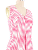 1960s Pink Checkered Romper Suit arcadeshops.com