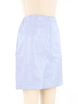 Periwinkle Leather Skirt Bottom arcadeshops.com