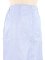 Periwinkle Leather Skirt Bottom arcadeshops.com