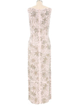 1960s Fairy Land Beaded Sequin Gown Dress arcadeshops.com