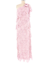 Lillie Rubin Lavender One Shoulder Lace Dress Dress arcadeshops.com