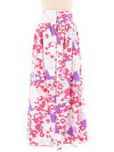 1970s Printed Quilted Hostess Skirt Bottom arcadeshops.com