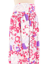 1970s Printed Quilted Hostess Skirt Bottom arcadeshops.com