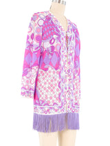 Emilio Pucci Fringe Trim Cover Up Jacket arcadeshops.com