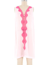 Emilio Pucci Lace Trim Robe And Slip Ensemble Suit arcadeshops.com