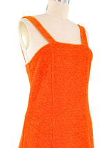 1970s Orange Tinsel Mini Dress Dress arcadeshops.com