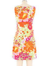 Moschino Psychedelic Floral Mini Dress Dress arcadeshops.com