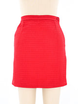Versace Jeans Textured Red Skirt Bottom arcadeshops.com