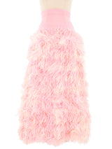 Mr. Blackwell Marabou Midi Skirt Dress arcadeshops.com