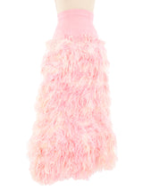 Mr. Blackwell Marabou Midi Skirt Dress arcadeshops.com