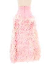 Mr. Blackwell Marabou Midi Skirt Dress arcadeshops.com