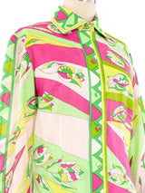 Emilio Pucci Floral Printed Blouse Top arcadeshops.com