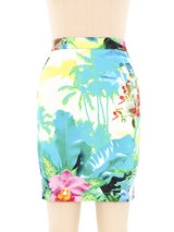 Roberto Cavalli Tropical Denim Ensemble Suit arcadeshops.com